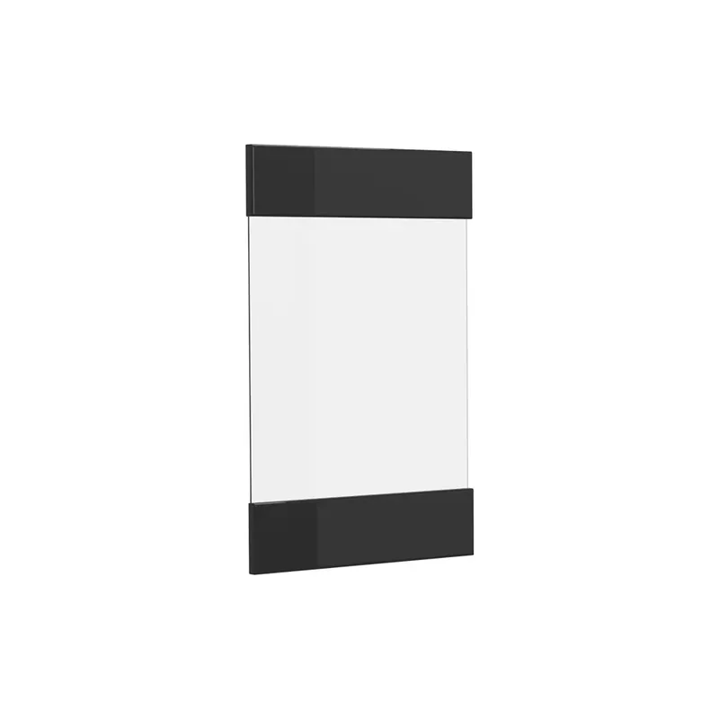 Zlevněný Kuchyňská dvířka R-Line Černý vysoký lesk 39.6 x 59 cm nábytková čela pro závěsnou vitrínu Vicco