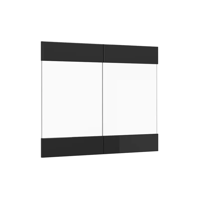 Kuchyňská dvířka R-Line Černý vysoký lesk 79.2 x 59 cm nábytková čela pro závěsnou vitrínu Vicco Značkový