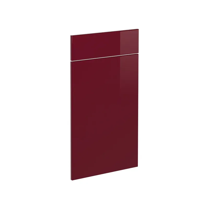 Kuchyňská dvířka R-Line Červená vysoký lesk 39.6 x 70.8 cm nábytková čela pro spodní skříňku se zásuvkami Vicco Rychlé Dodání