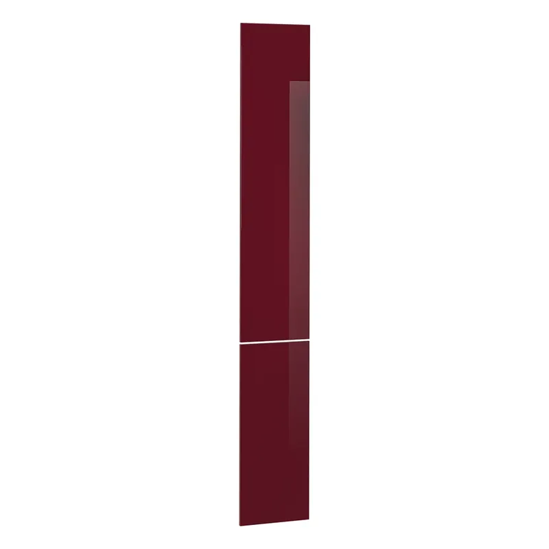 Kuchyňská dvířka R-Line Červená vysoký lesk 29.6 x 196 cm nábytková čela pro vysokou výsuvnou skříň Vicco Super Cena