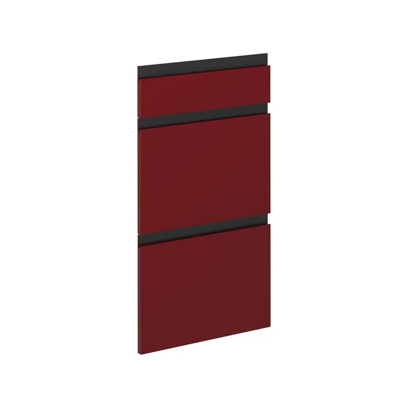 Nejlepší Volba Kuchyňská dvířka R-Line Červená 39.6 x 71.3 cm nábytková čela pro spodní skříňku se zásuvkami Vicco