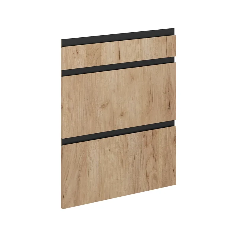 Výhodná Nabídka Kuchyňská dvířka R-Line Zlatý mocný dub 59.6 x 71.3 cm nábytková čela pro spodní skříňku se zásuvkami Vicco