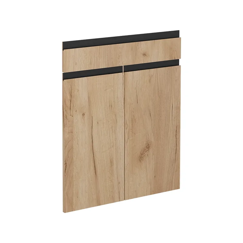 Cenový Hit Kuchyňská dvířka R-Line Zlatý mocný dub 59.2 x 70.8 cm nábytková čela pro spodní skříňku se zásuvkami Vicco