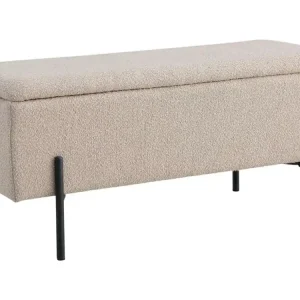 Béžová bouclé lavice Wilfred 95 cm Must-Have