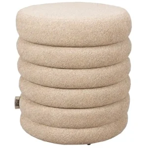 Tovární Cena Béžová bouclé stolička DUTCHBONE FERN 37 cm