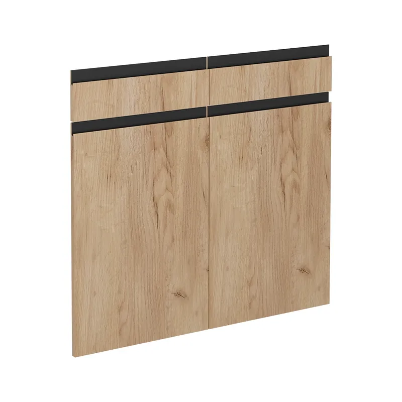 Aktuální Kuchyňská dvířka R-Line Zlatý mocný dub 79.2 x 70.8 cm nábytková čela pro spodní skříňku se zásuvkami Vicco