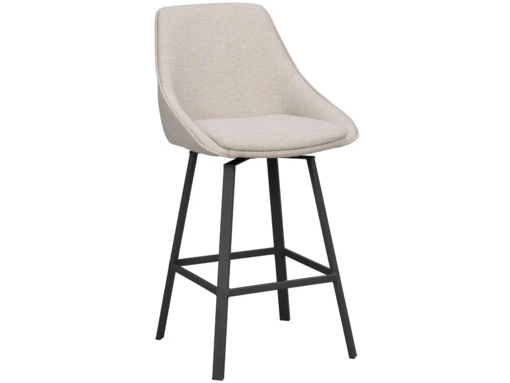 Koupit Online Béžová otočná barová židle ROWICO ALISON 65 cm