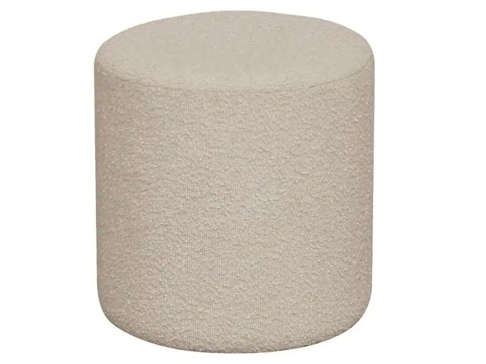 Cenově Výhodný Béžový bouclé taburet Ejby 34 cm