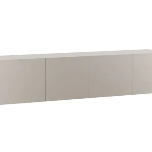 Super Cena Béžový lakovaný TV stolek Daroca 180 x 35 cm