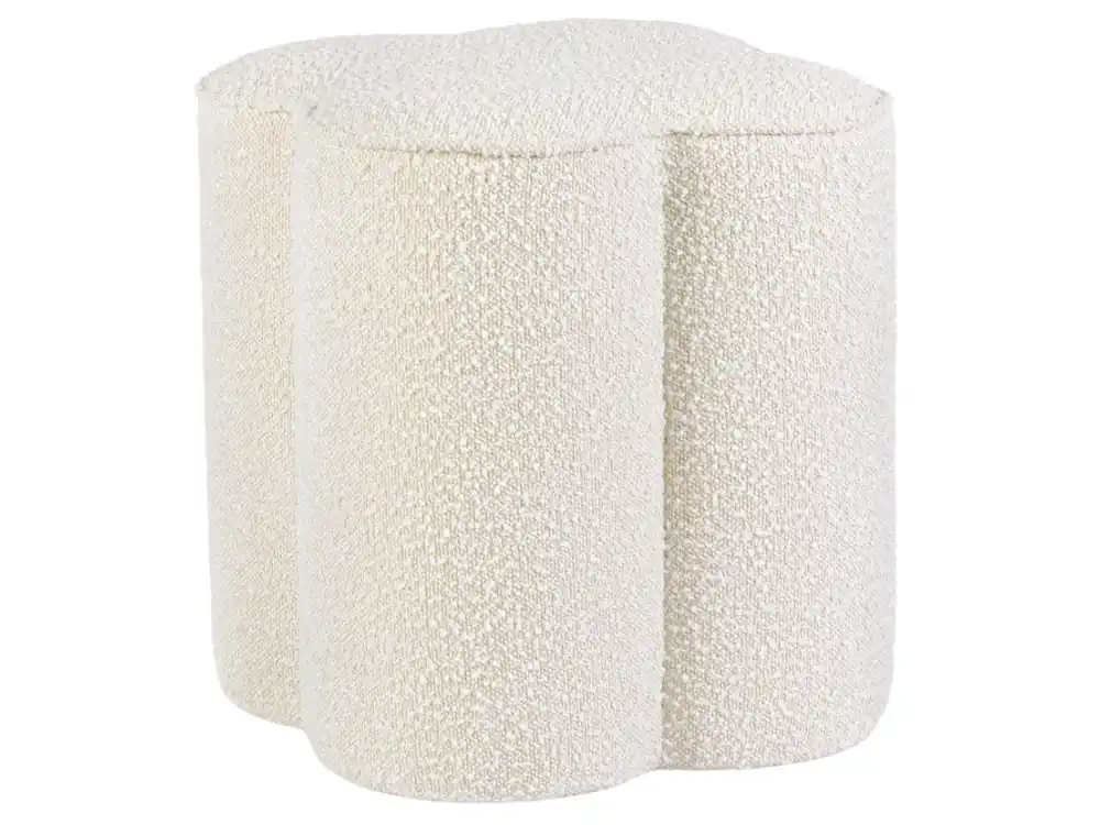 Bouclé taburet Cointa 40 x 40 cm Finální Výprodej