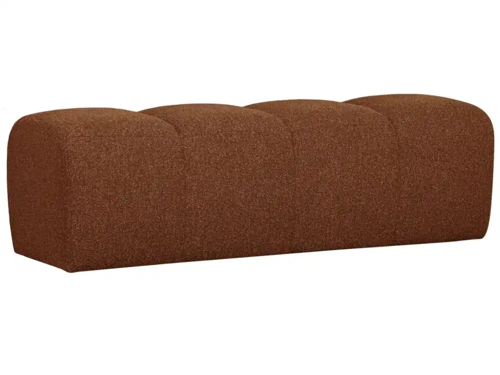 Nejlepší Cena Cihlově hnědá bouclé lavice Zuno 160 cm
