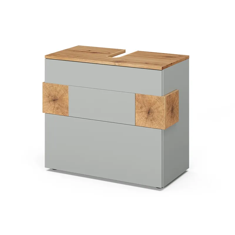 Cenově Výhodný Dolní skříňka pod dřez Eden Grey/Artisan 70 x 64.5 cm se 2 zásuvkami Vicco