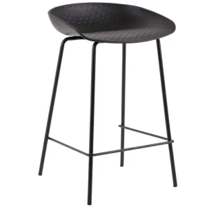 Vrácení Zdarma Černá plastová barová židle Somcasa Netta 74 cm