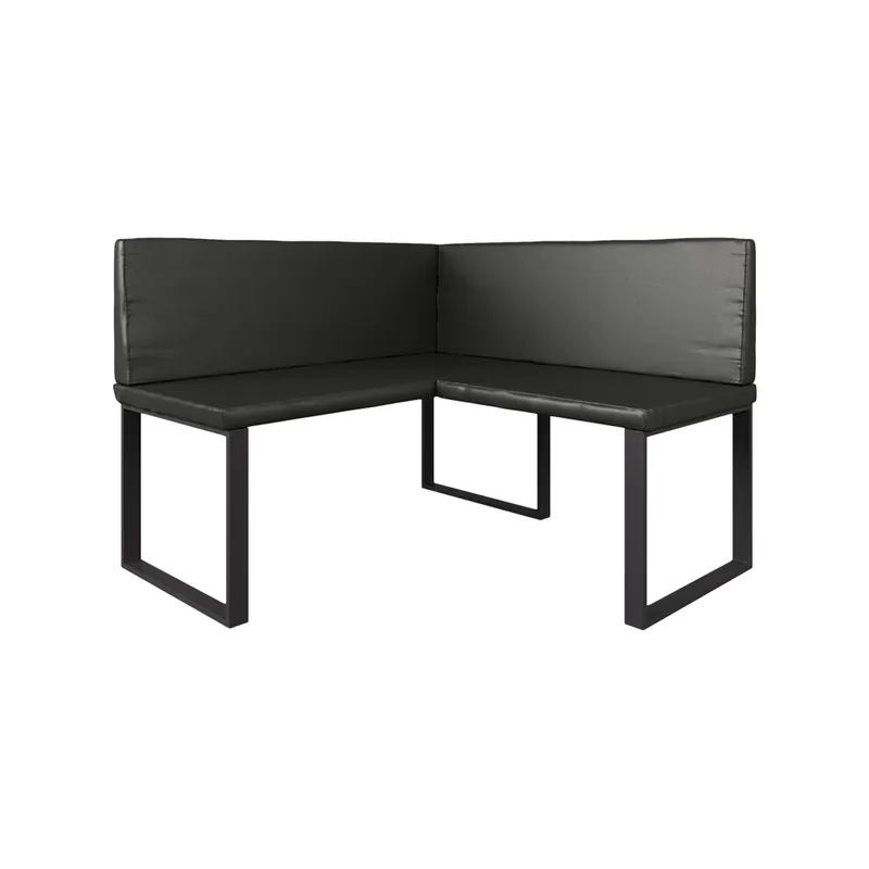 Doprava Zdarma Lavice do jídelny do rohu Ravon Černá 120 x 120 cm Vicco