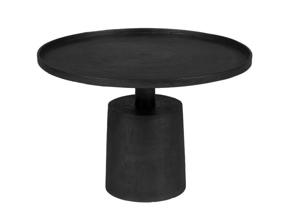 Bezpečná Platba Černý kovový kulatý konferenční stolek WLL MASON 60 cm