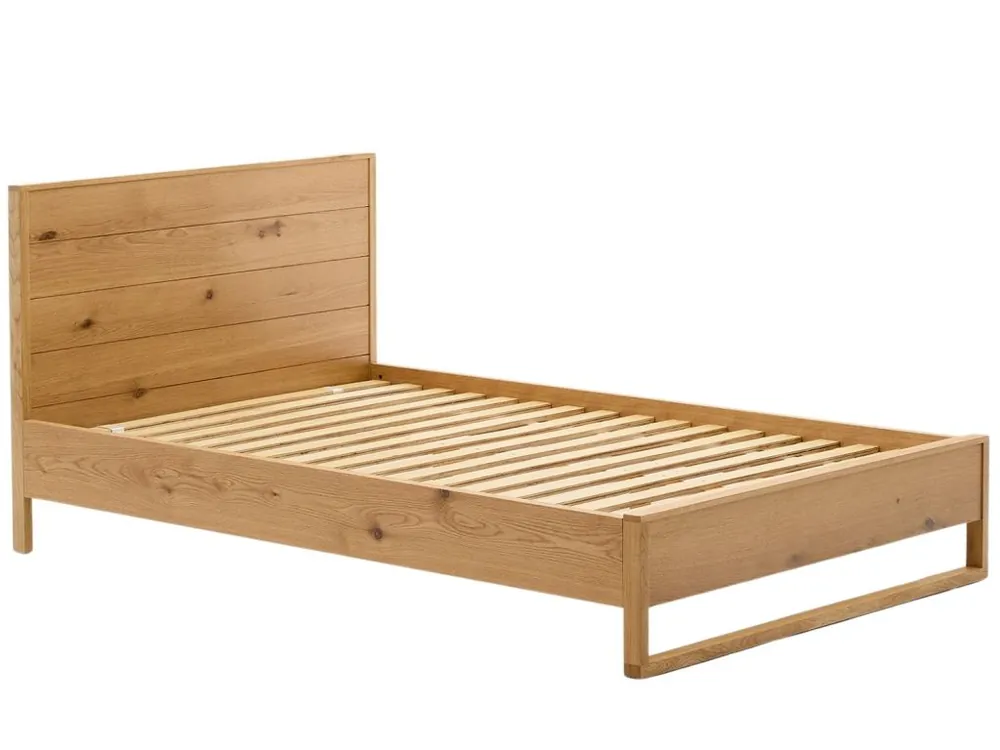 Dubová jednolůžková postel Alguema 90 x 190 cm Horká Nabídka