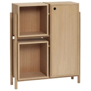 Dubová komoda Hübsch Cube 76 x 25 cm Sezónní Sleva