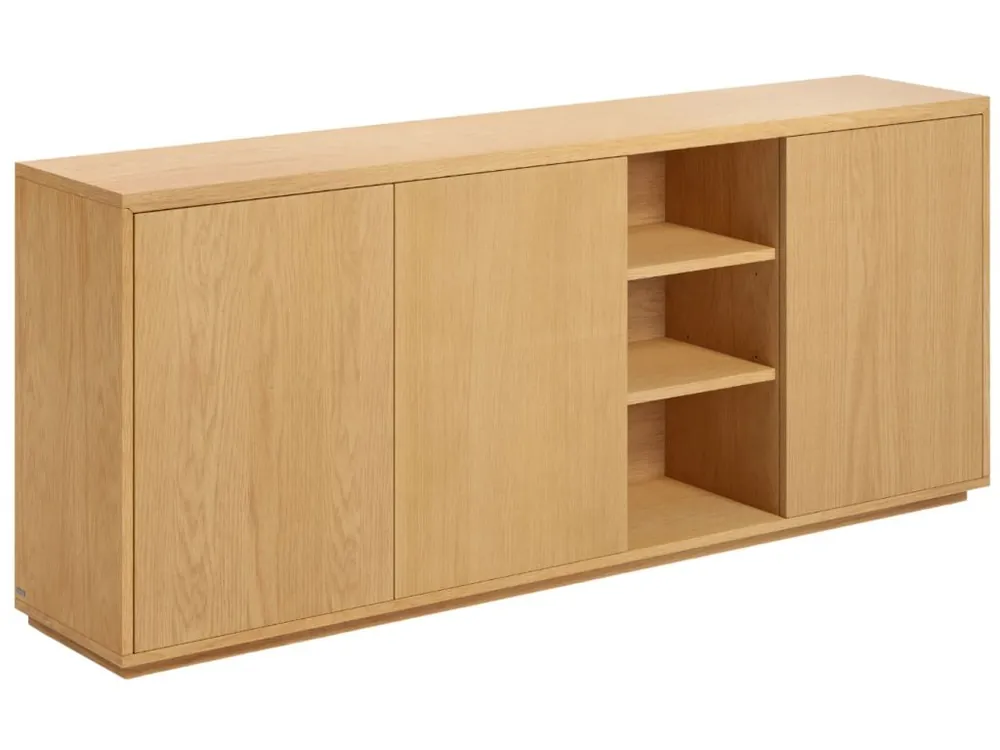 Dubová komoda Kave Home Abilen 180 x 36 cm Akční Cena
