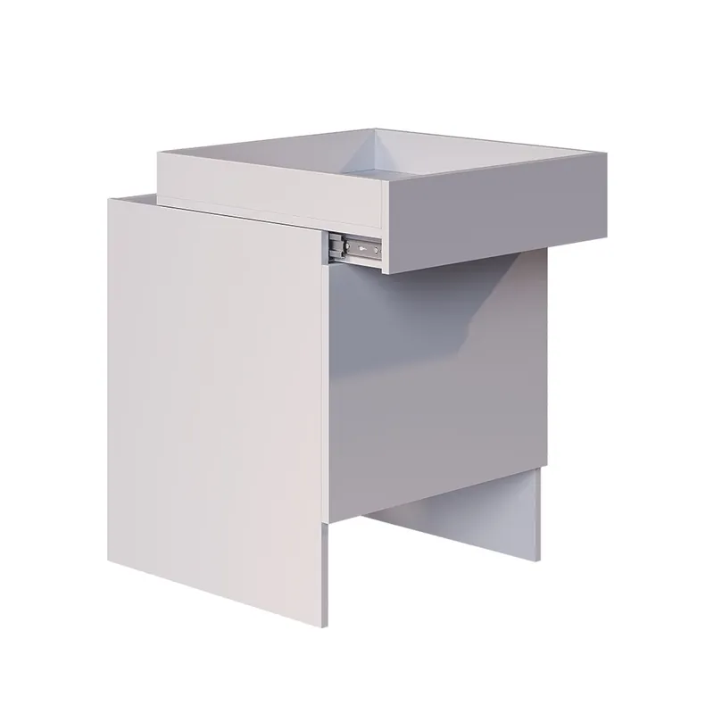 Skříň s robotickým vysavačem Dustin Bílá 50 x 67.5 cm s 1 dveřmi Vicco Nová Kolekce