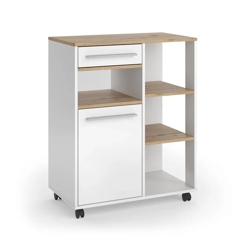 Nízká Cena Kuchyňský bufet Pure Bílá/Řemeslný dub 72.2 x 41.9 cm Vicco
