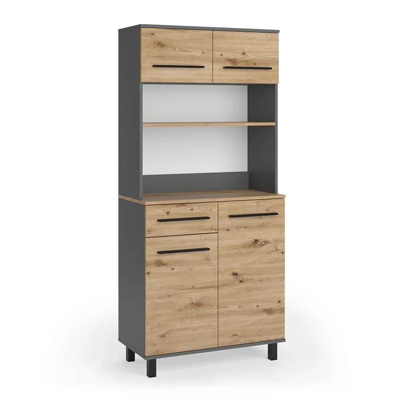 Sezónní Sleva Kuchyňský bufet Pure Řemeslný dub/Antracit 80.2 x 40.5 cm Vicco