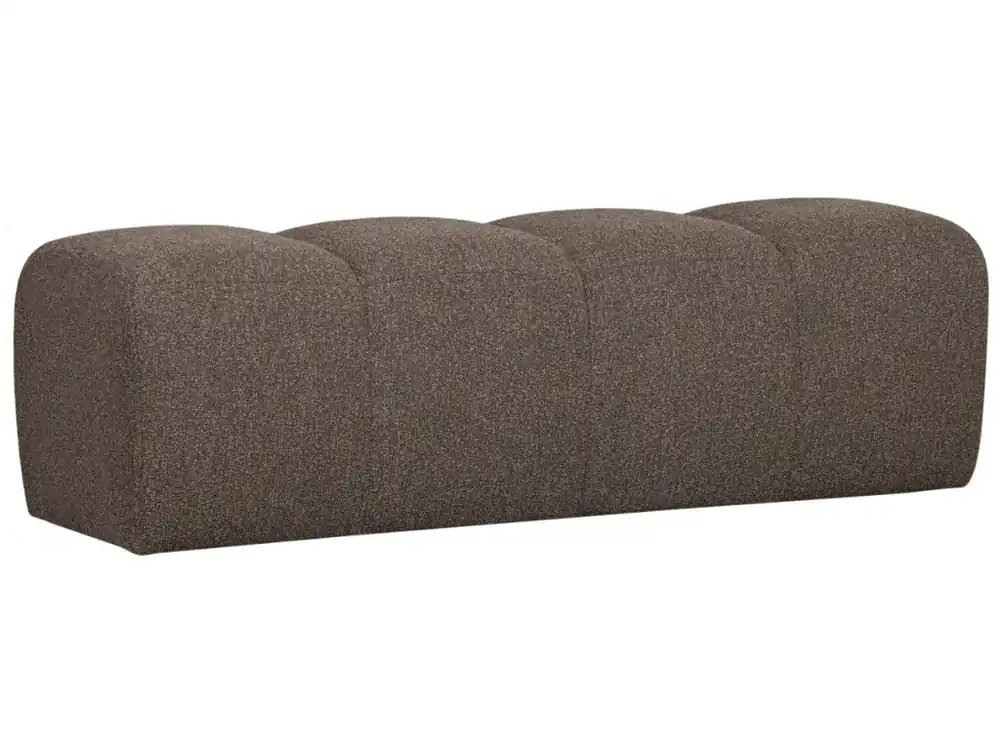 Super Cena Hnědá bouclé lavice Zuno 160 cm