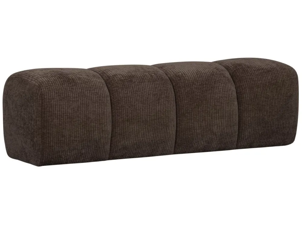 Vysoce Kvalitní Hnědá čalouněná lavice Zuno 160 cm