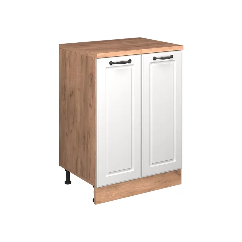Skříň do podkroví Rion Bílý venkovský dům 60 x 81.6 cm bez šikminy se 2 dveřmi Vicco Sezónní Sleva