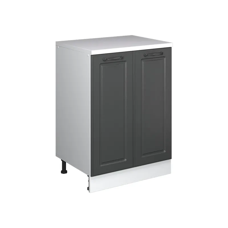 Super Cena Skříň do podkroví Rion Antracitový venkovský dům 60 x 81.6 cm bez šikminy se 2 dveřmi Vicco