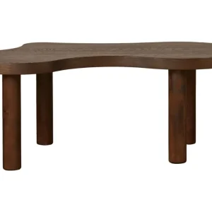 Sleva Hnědý dřevěný konferenční stolek Quax Organic 130 x 70 cm