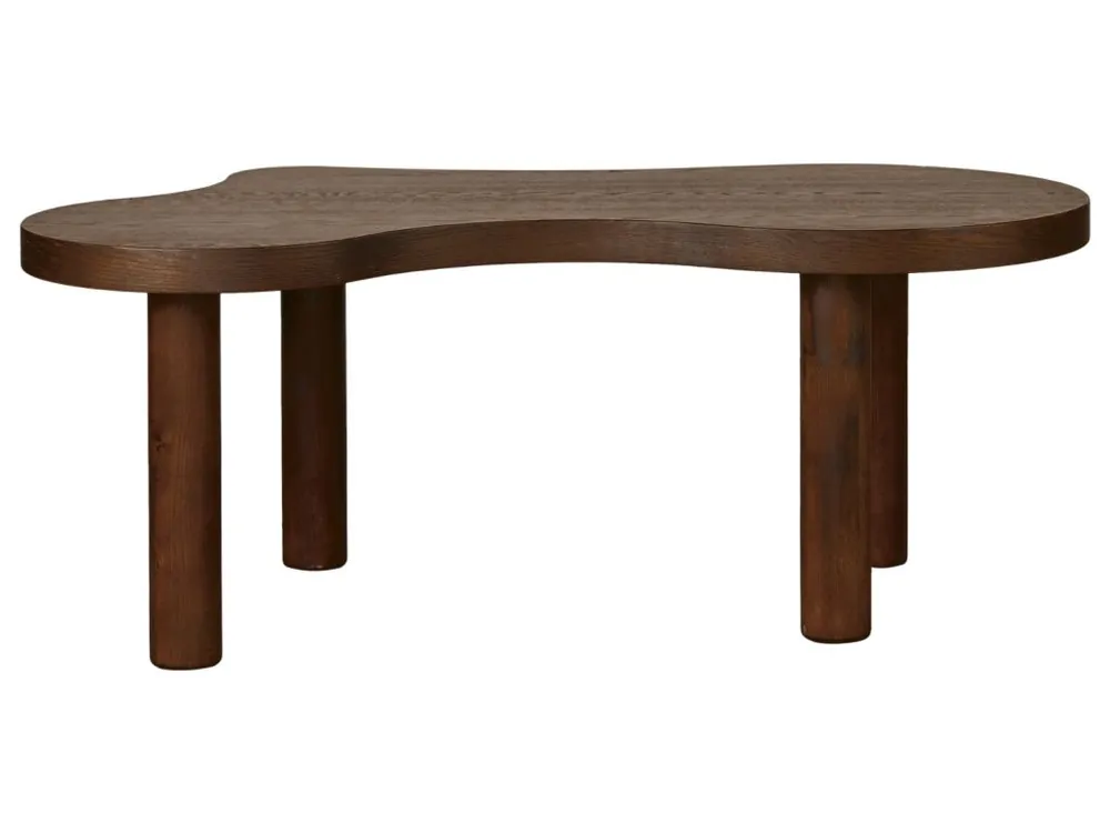 Sleva Hnědý dřevěný konferenční stolek Quax Organic 130 x 70 cm