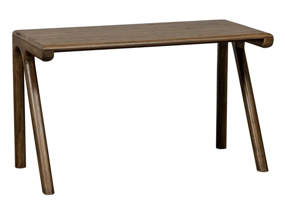 Hnědý dřevěný pracovní stůl Tugendhat 130 x 60 cm Poslední Šance
