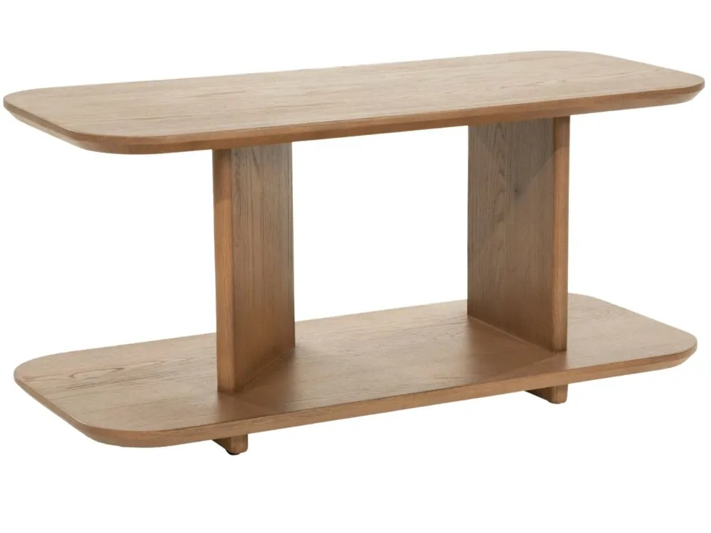 Nejlepší Cena Hnědý dubový odkládací stolek Ty 90 x 40 cm
