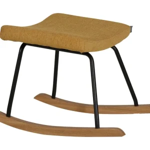Hořčicově žlutá čalouněná podnožka Quax De Luxe 57 x 42 cm Přímo Od Výrobce