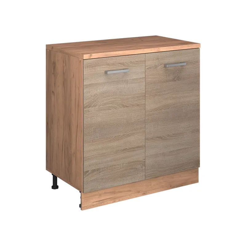 Kuchyňská skříňka pod šikmou střechu R-Line Sonoma 80 cm bez šikminy se 2 dveřmi Vicco Nejlepší Volba