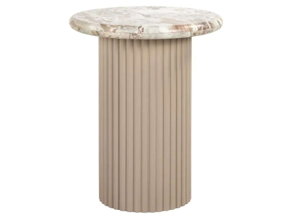 Mramorový odkládací stolek Coronel 50 cm Levný
