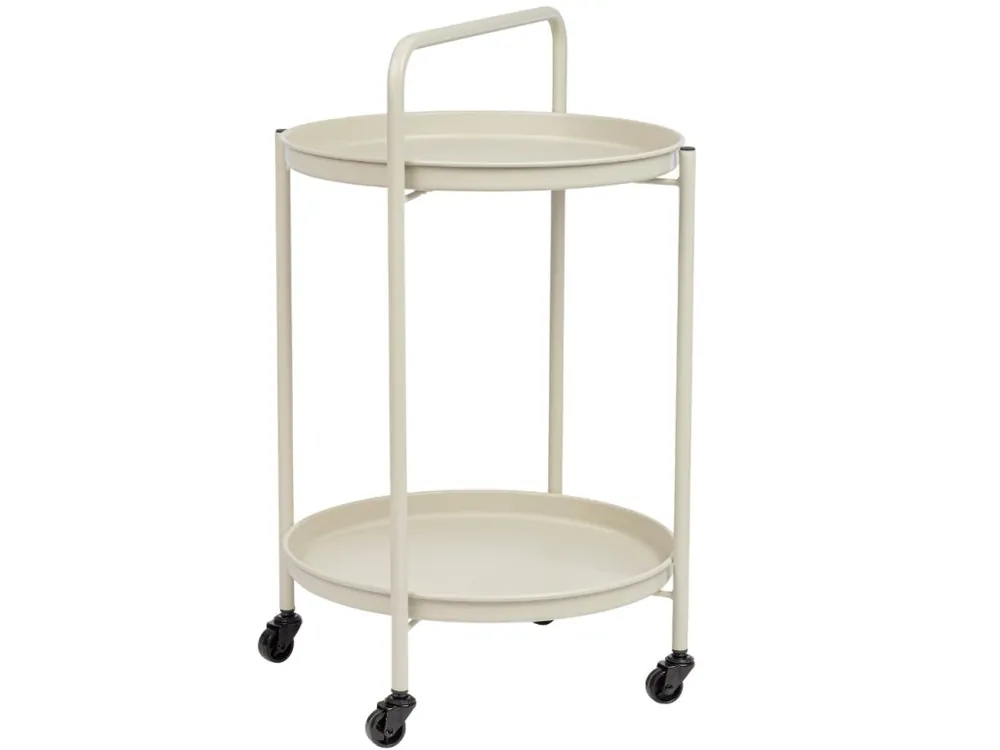 Krémový zahradní servírovací stolek Austin 45 cm Rychlé Dodání