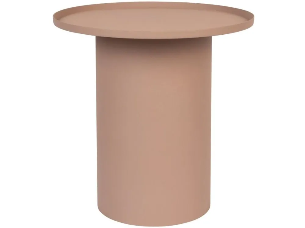 Nejlepší Volba Růžový matný kovový odkládací stolek WLL SVERRE 45,5 cm