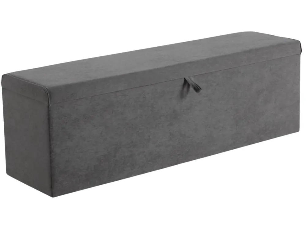 Sametová lavice s úložným boxem Bragi 150 cm Autentický