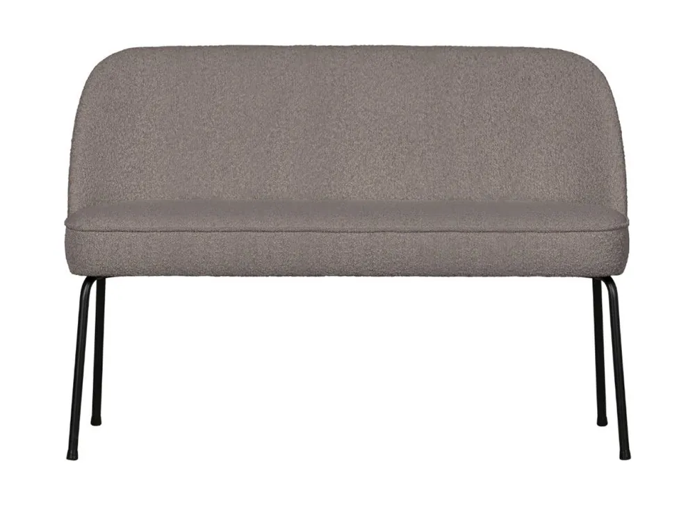 Víkendová Akce Šedohnědá látková bouclé jídelní lavice Tergi 120 cm
