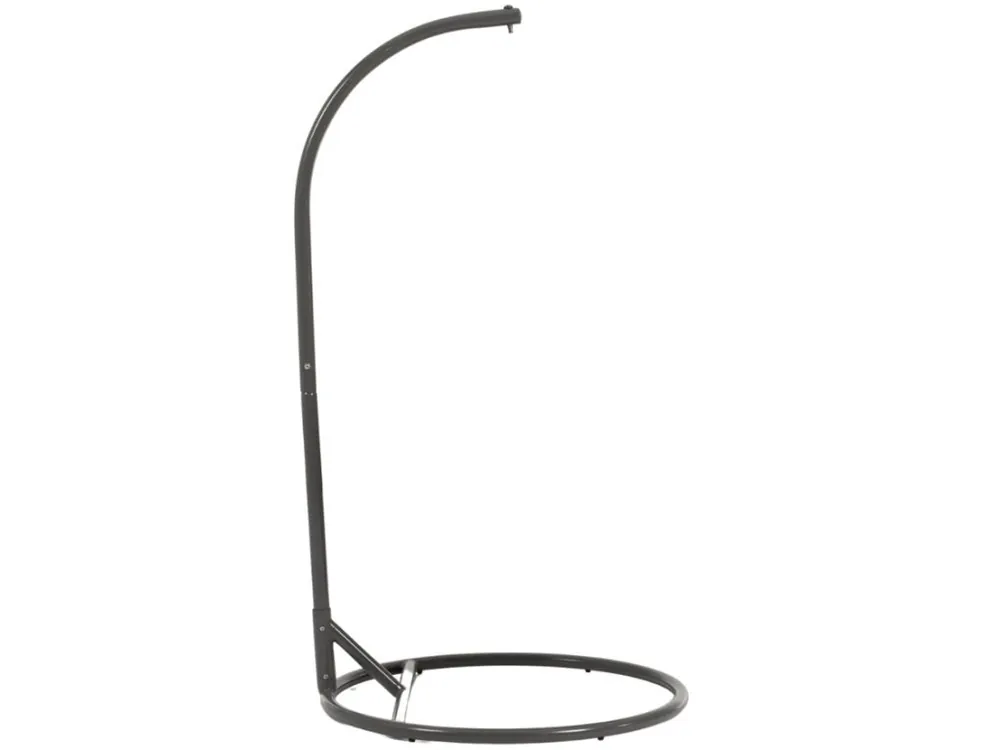 Levný Tmavě šedá kovová konstrukce na závěsné křeslo Kave Home Dalias 195 cm