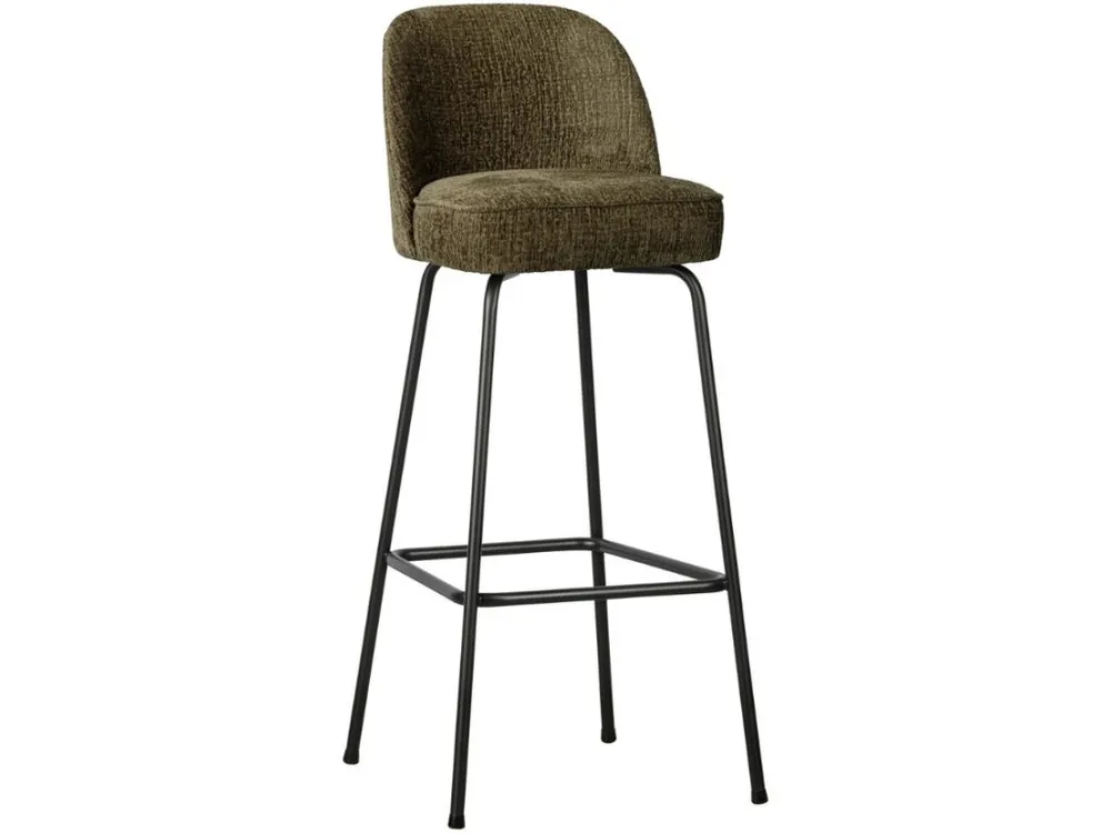Přímo Od Výrobce Tmavě zelená sametová barová židle Tergi 79 cm