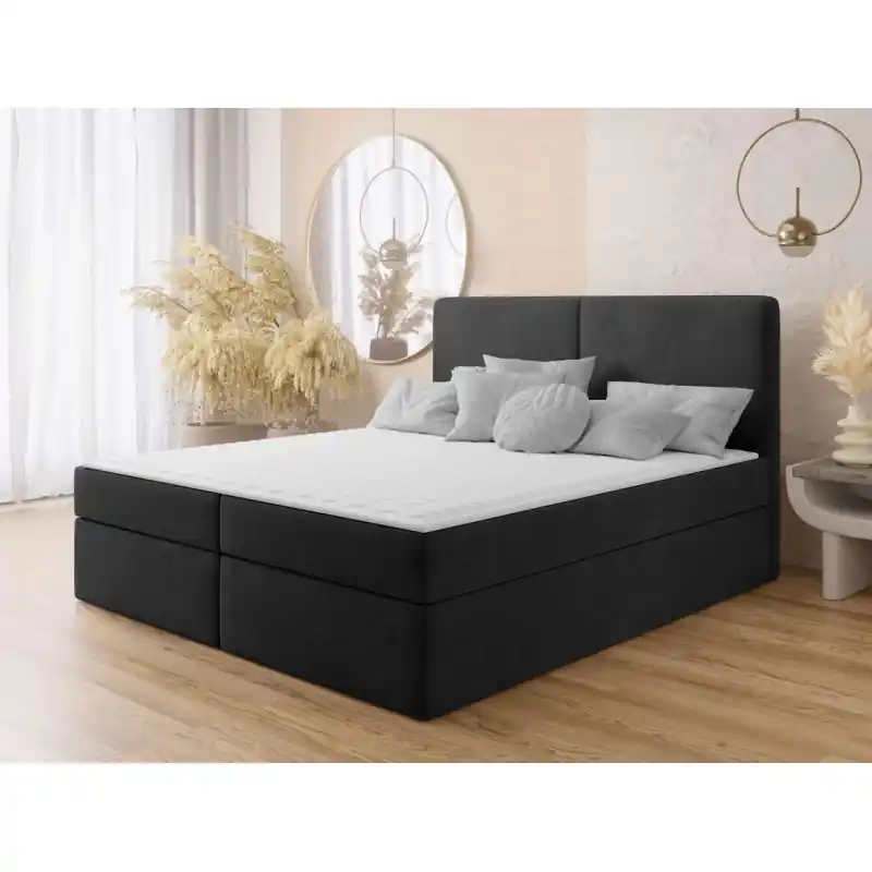 Must-Have Kontinentální postel 160x200 DASTI - černá