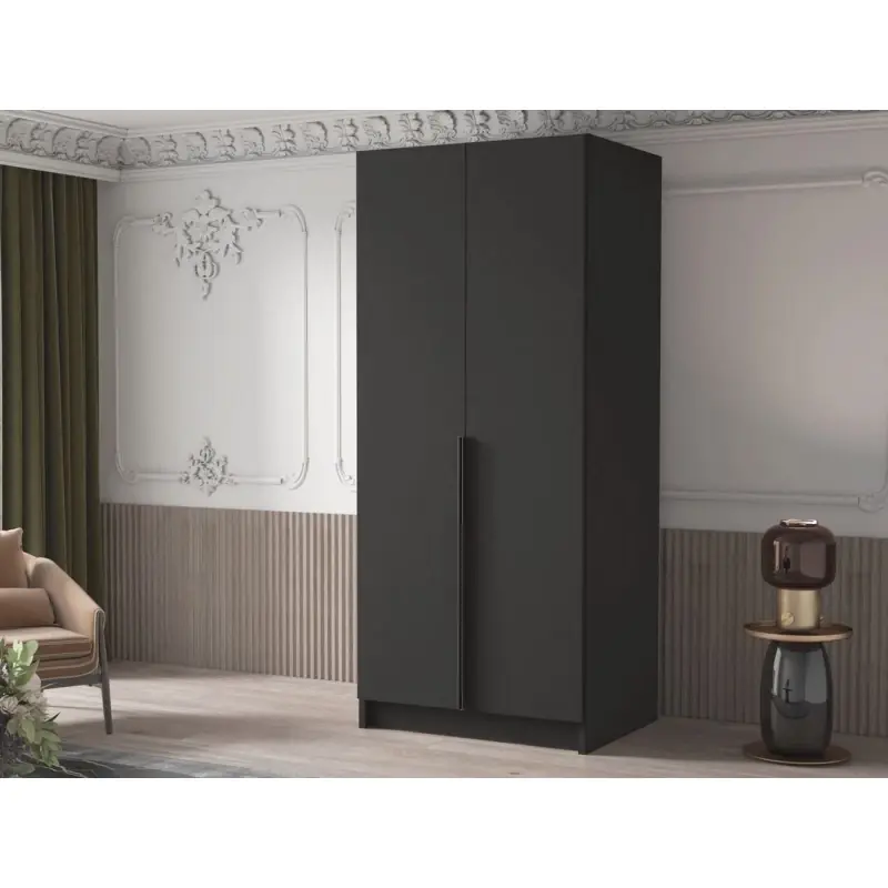 Horká Nabídka Úzká šatní skříň 100 cm SELLY 1 - černá