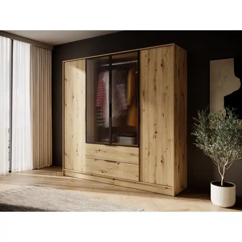 Šatní skříň 206 cm COSIMA - dub artisan Novinka