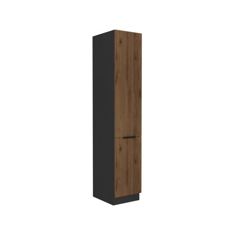 Sleva Potravinová skříň TOVA - šířka 40 cm, ořech okapi / černá