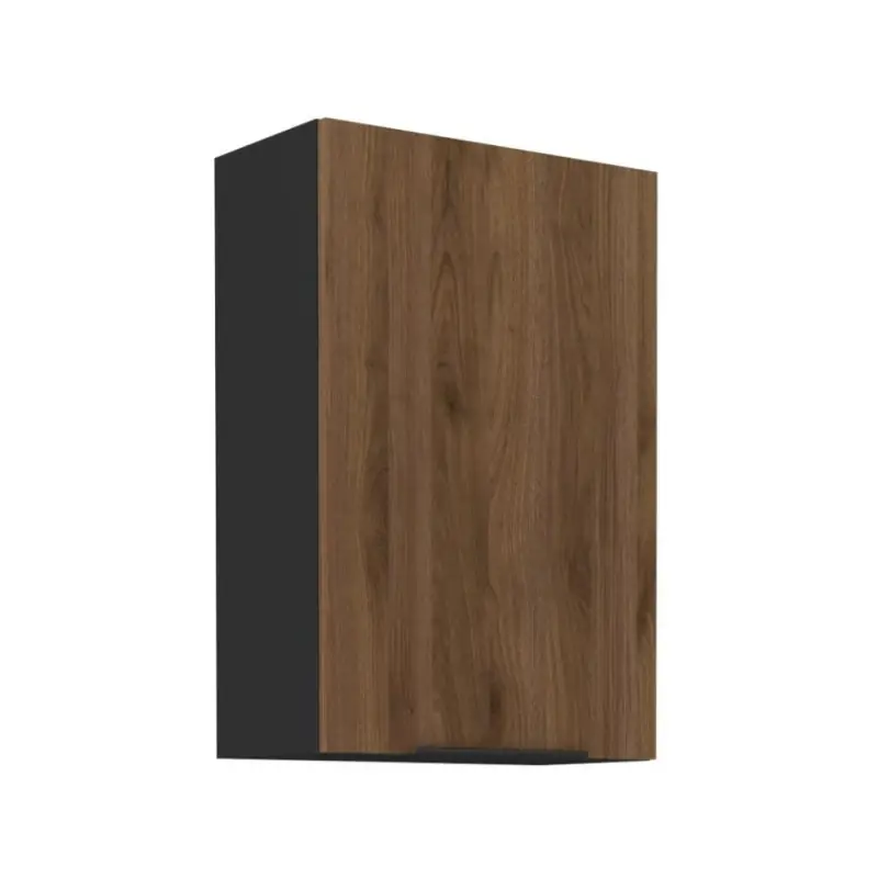 Rychlé Dodání Vysoká horní skříňka TOVA - šířka 60 cm, ořech okapi / černá