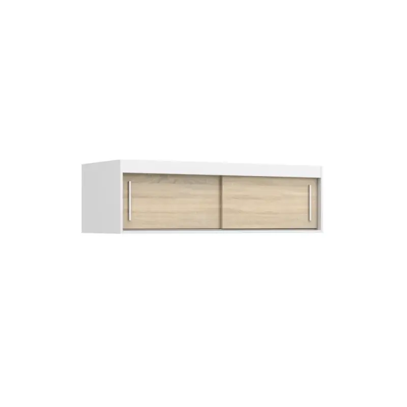 Nástavec k šatní skříni 150 cm VALA - bílý / dub sonoma Značkový