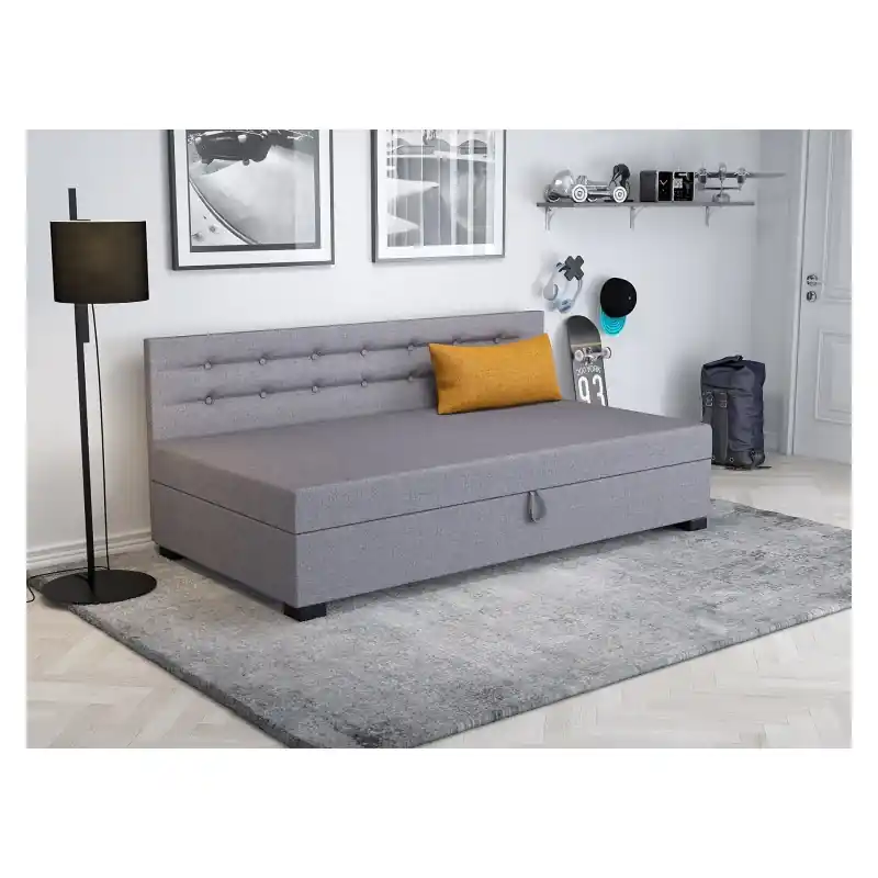 Jednolůžková postel 100x195 NENCI 2 - šedá Kup Teď