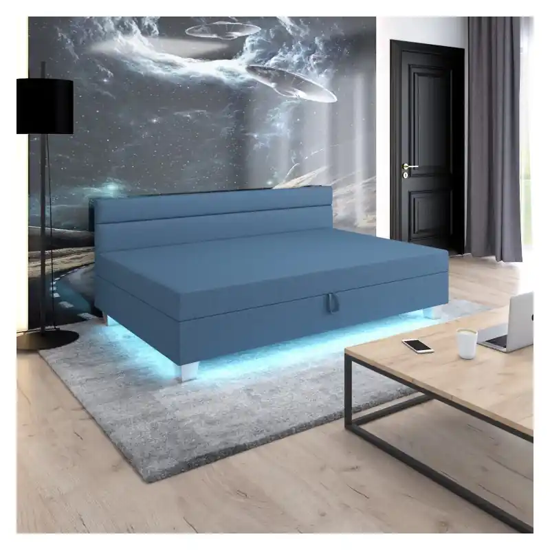 Odeslání Ihned Jednolůžková čalouněná postel 80x195 GITA PLUS 1 - modro šedá